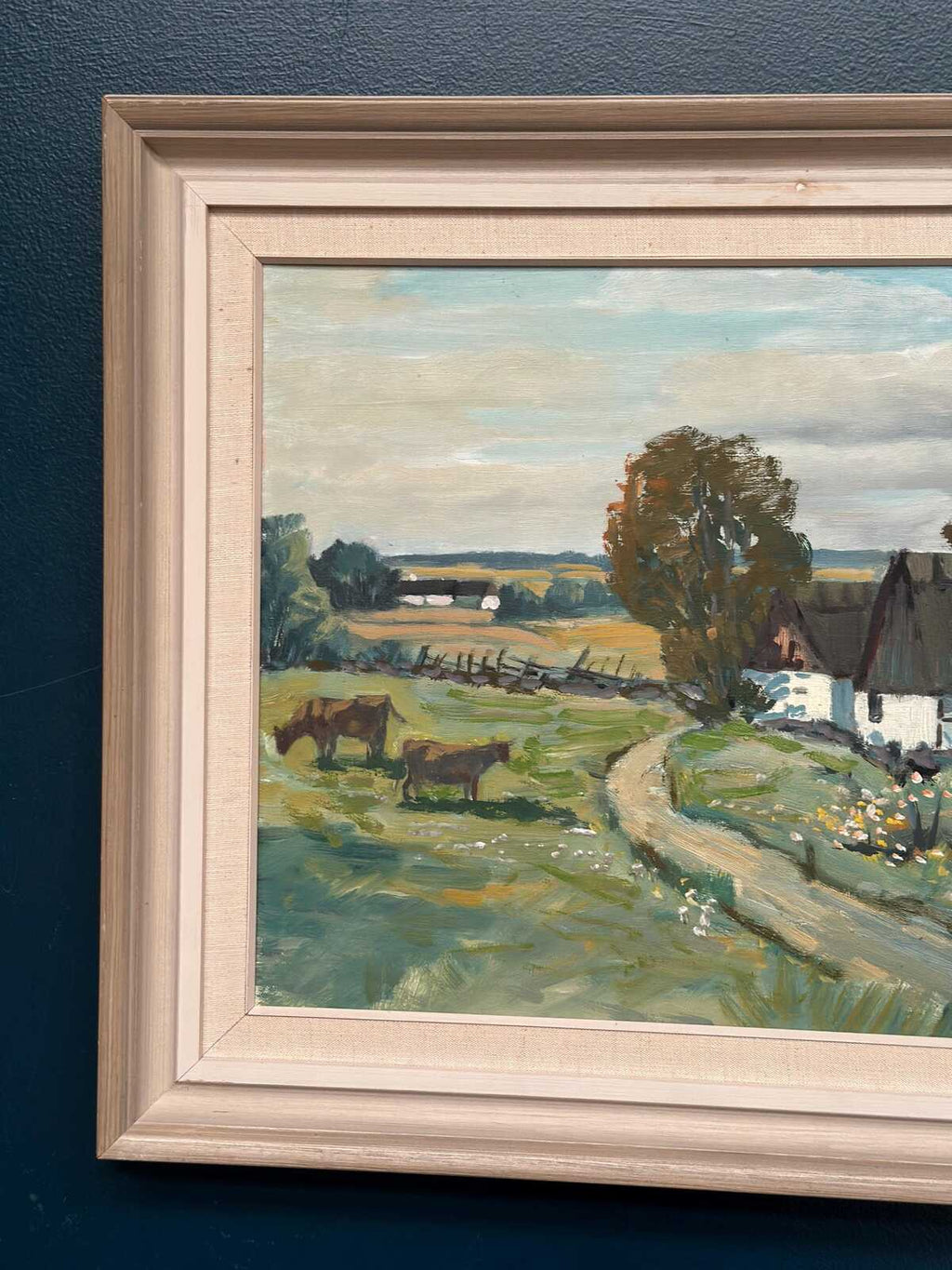 “Farms with Grazing Cows” by Hjalmar Lindblom