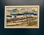 “Landscape with Houses and Trees” by Stig Hallblom