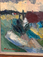 “Farmhouses” by Arnold William Pedersen