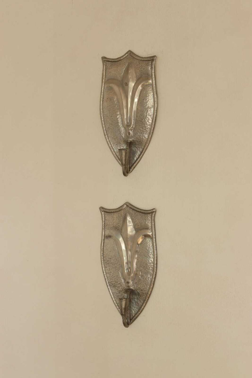 Pair Of Swedish Pewter Sconces