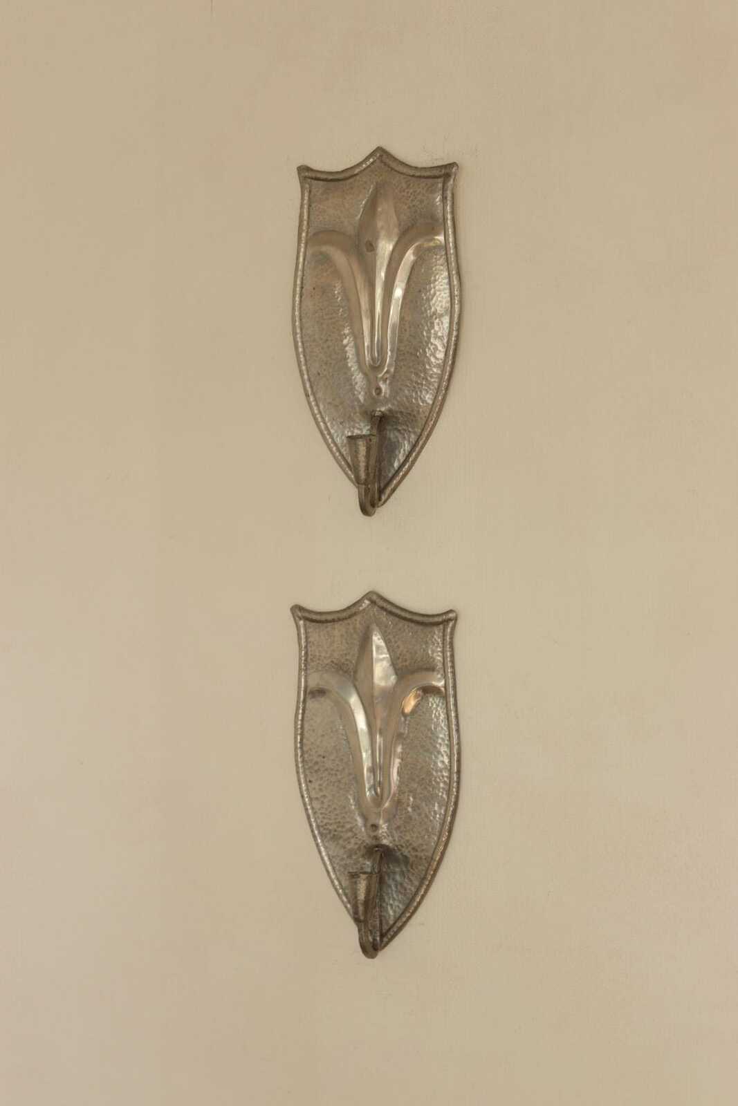 Pair Of Swedish Pewter Sconces