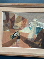 “Figure with Boats” by Nils Öst (1908–1982)
