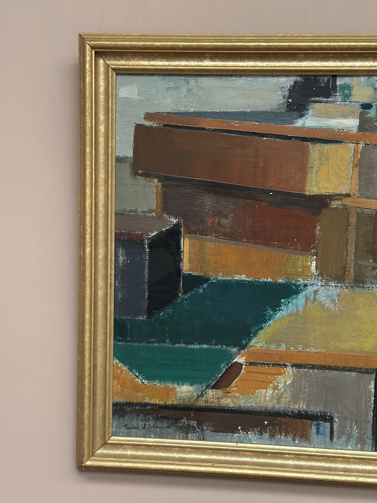 “Cubist Rooftops” by Gustav Adolf Johansson