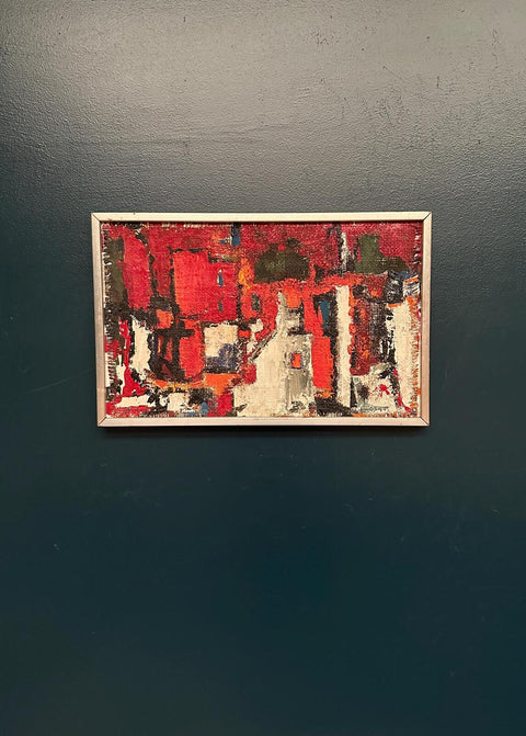 “Cityscape in Red” by Holger Oijens (1907–2004)