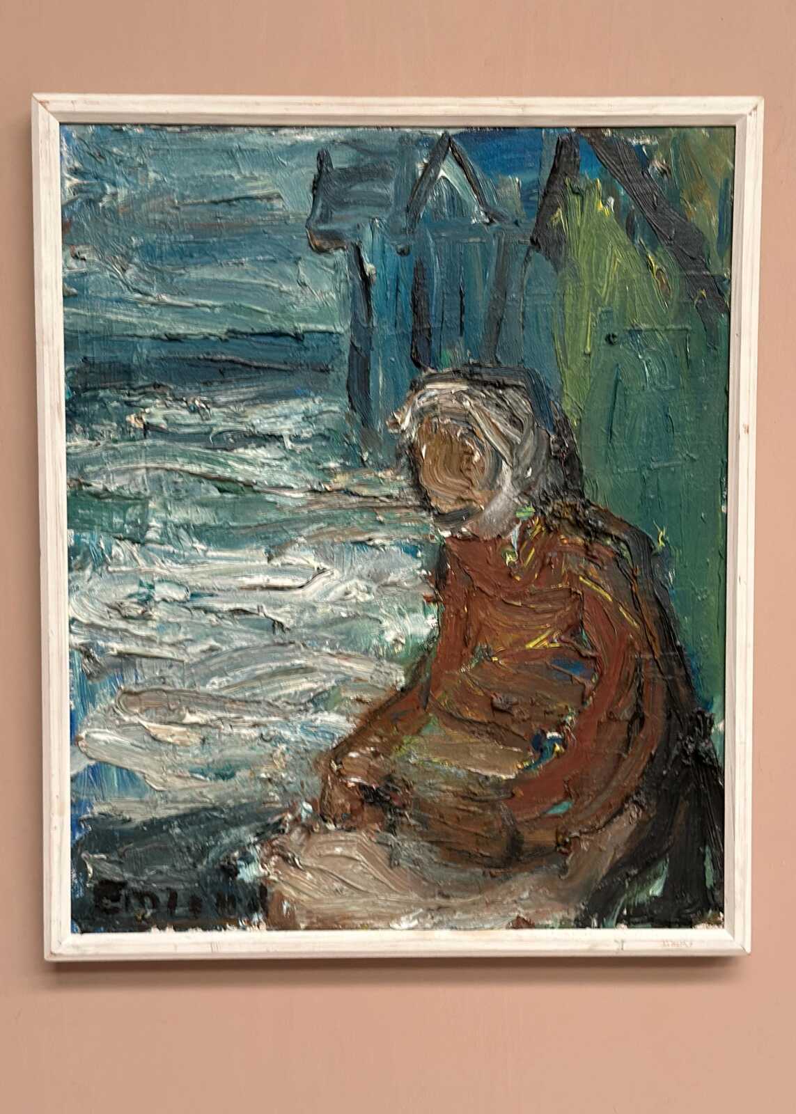 “Figure by the Harbor” by Einar Emland