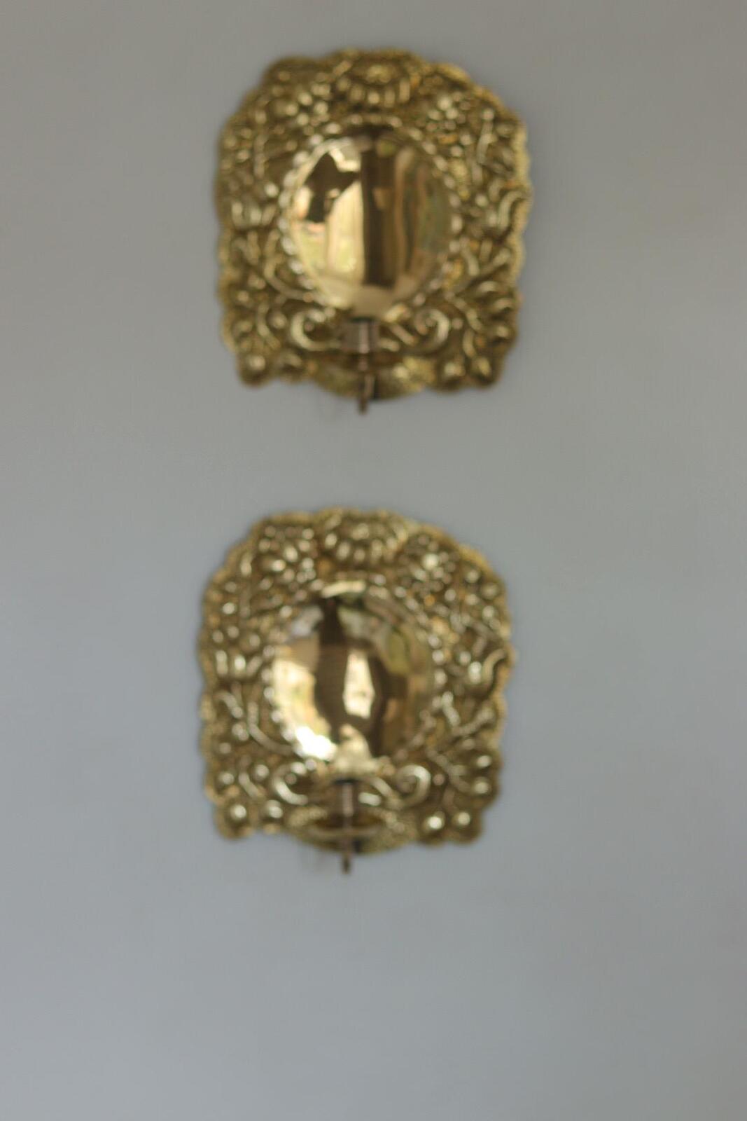 Pair of Mid-Century Swedish Brass Sconces