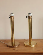 Pair of  Vintage Large Brass Table Lamps
