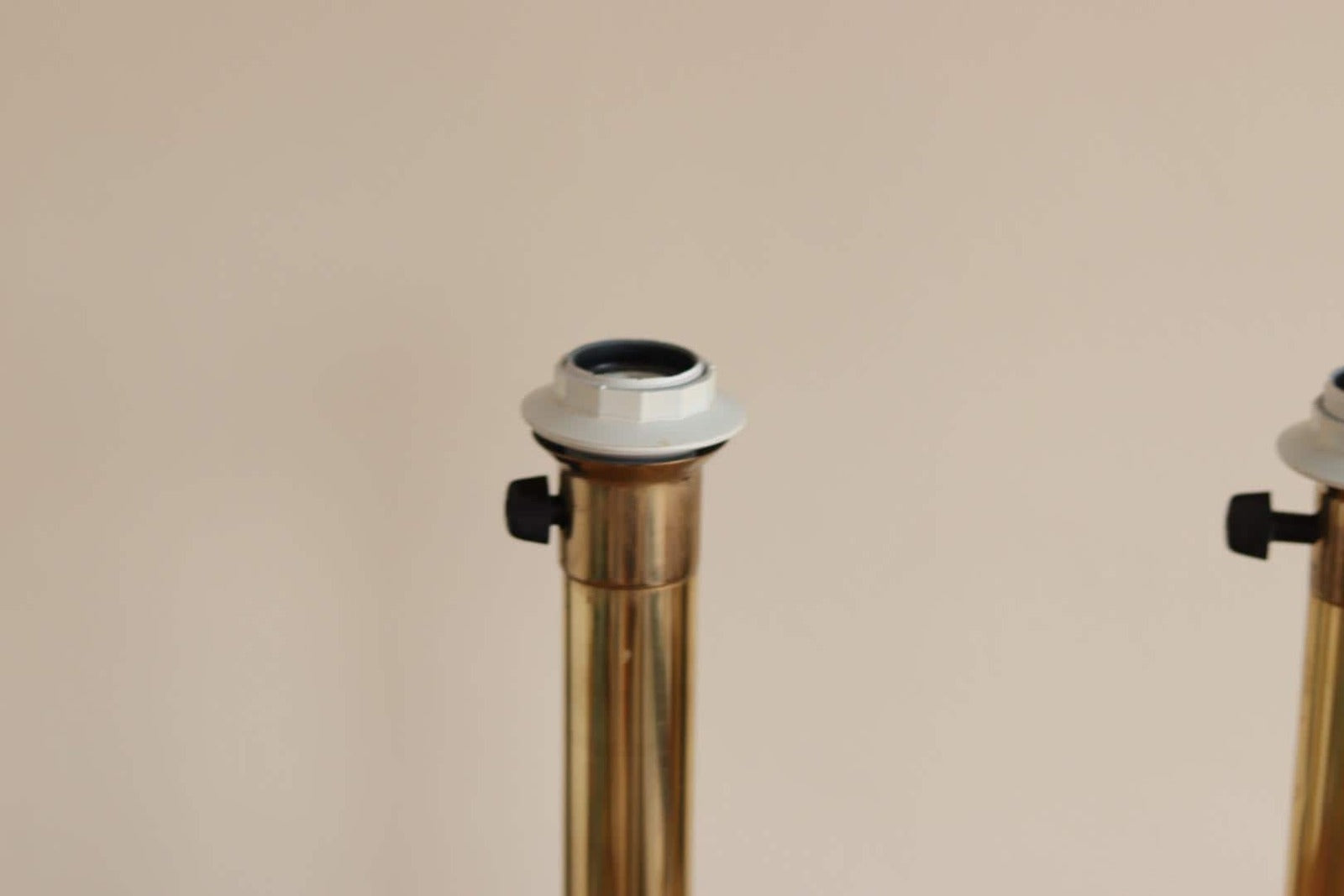 Pair of  Vintage Large Brass Table Lamps