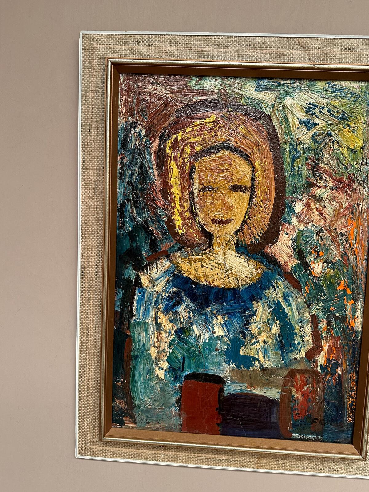 “Woman in Blue” by Gösta Falck