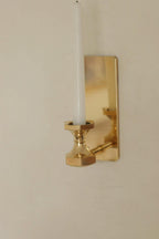 Pair Of Swedish Brass Sconces By GUSUM 1991