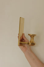 Pair Of Swedish Brass Sconces By GUSUM 1991