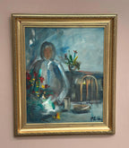 “Interior with Girl” by Göte Lundberg