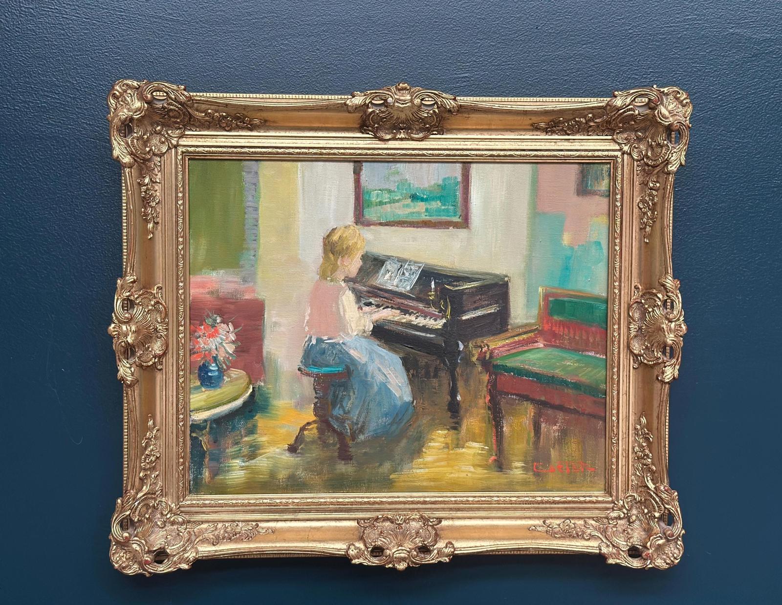 "Woman at Piano” by Nicolai Coster