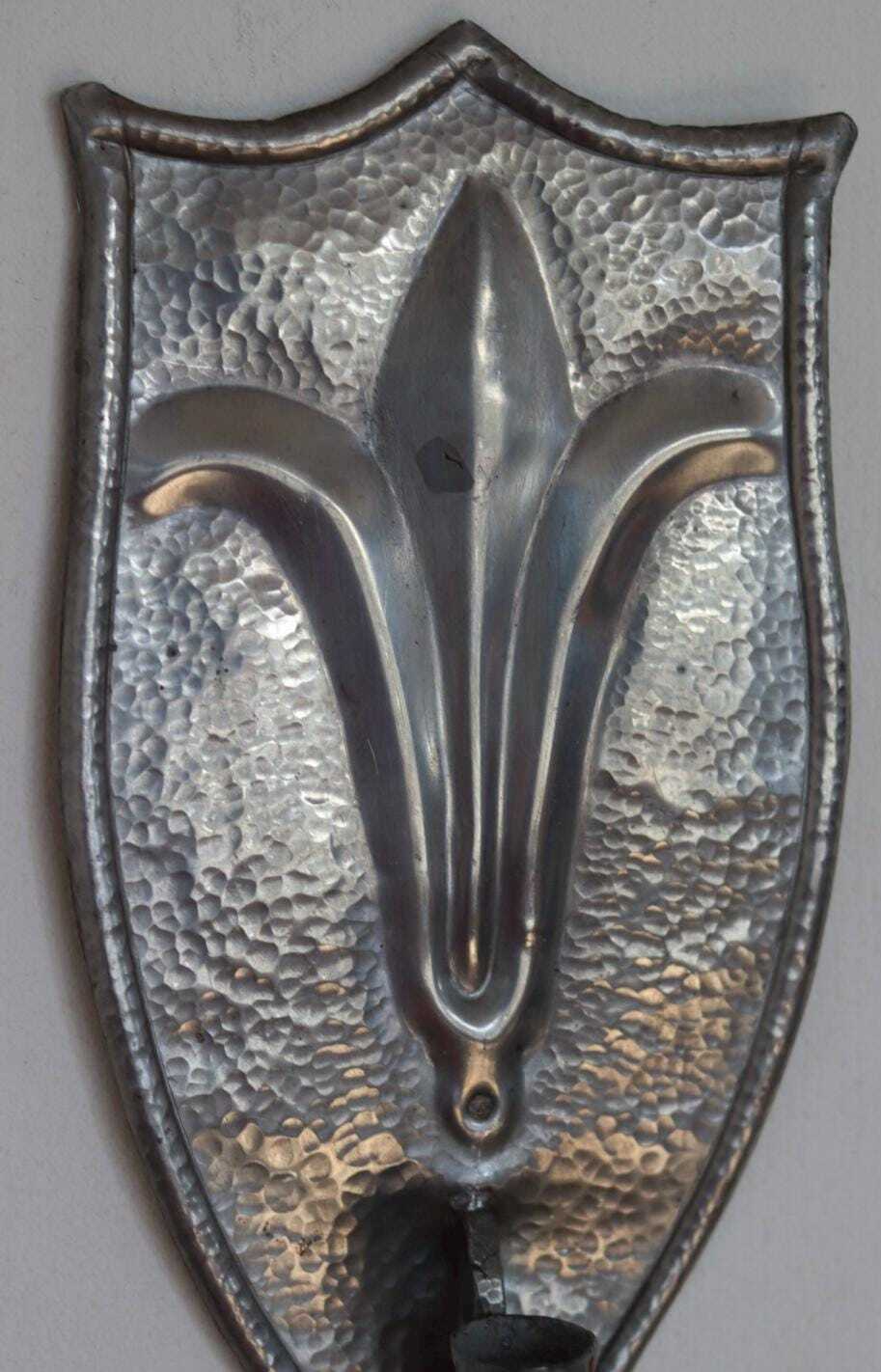 Pair Of Swedish Pewter Sconces