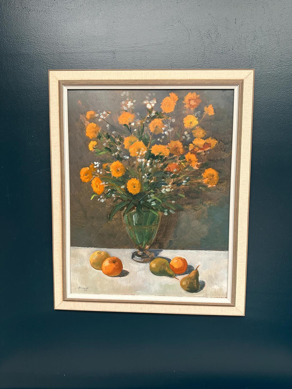 “Floral Still Life” by Arne Ericson – Dated 1967