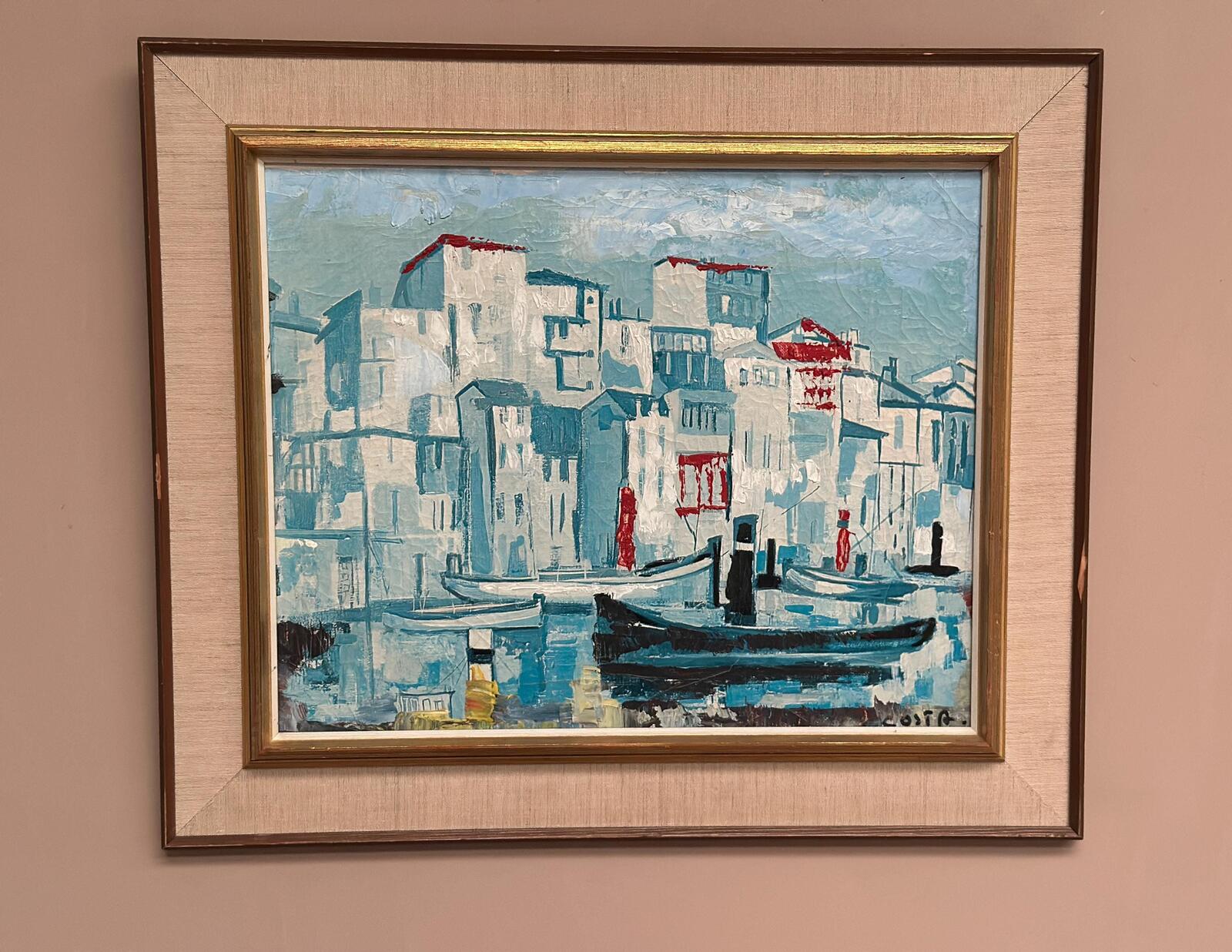 “Harbor Scene” by Costa
