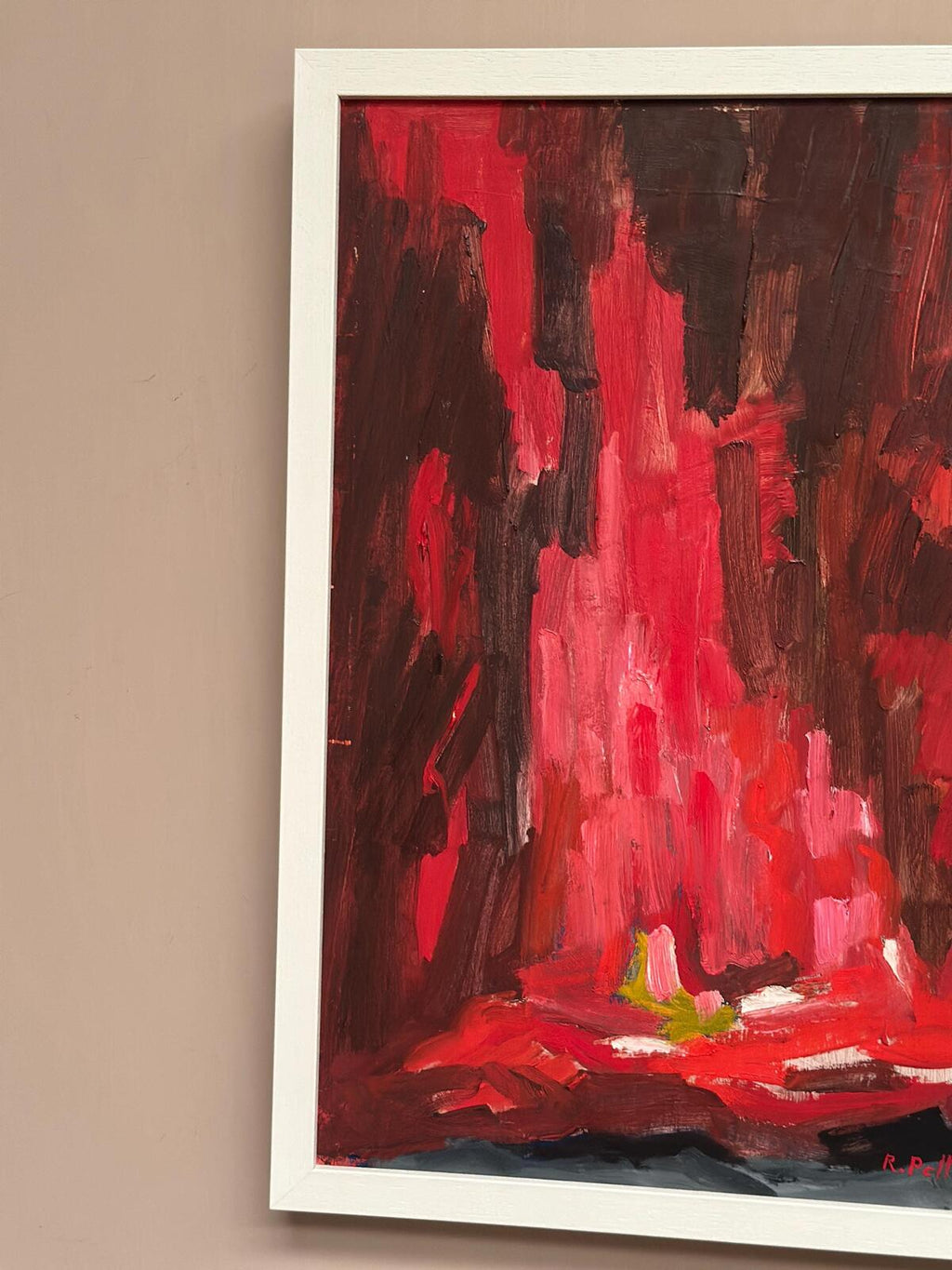 “Abstract Composition in Red” by Rune Pettersson