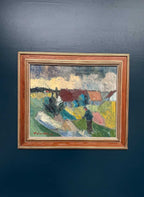 “Farmhouses” by Arnold William Pedersen