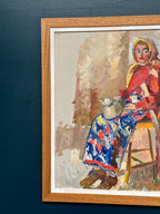 “Woman with Broom and Teapot” by Svan Wallquist