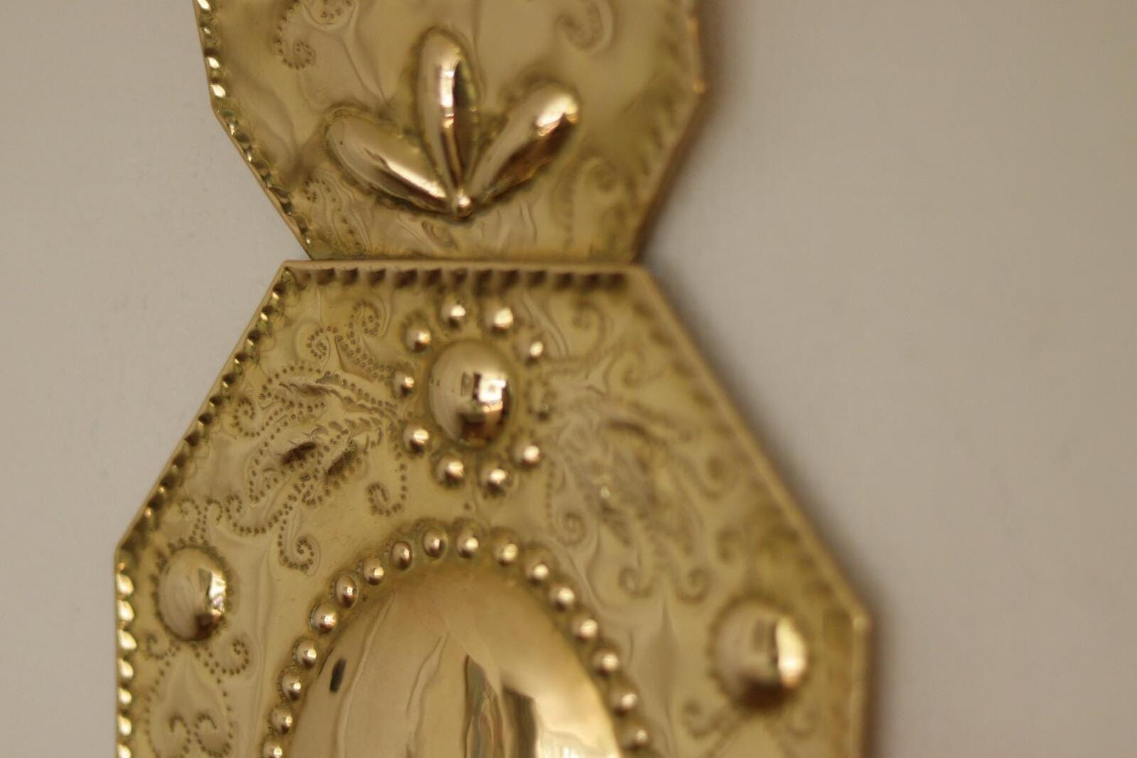 Pair Of Baroque-style Swedish Brass Sconces