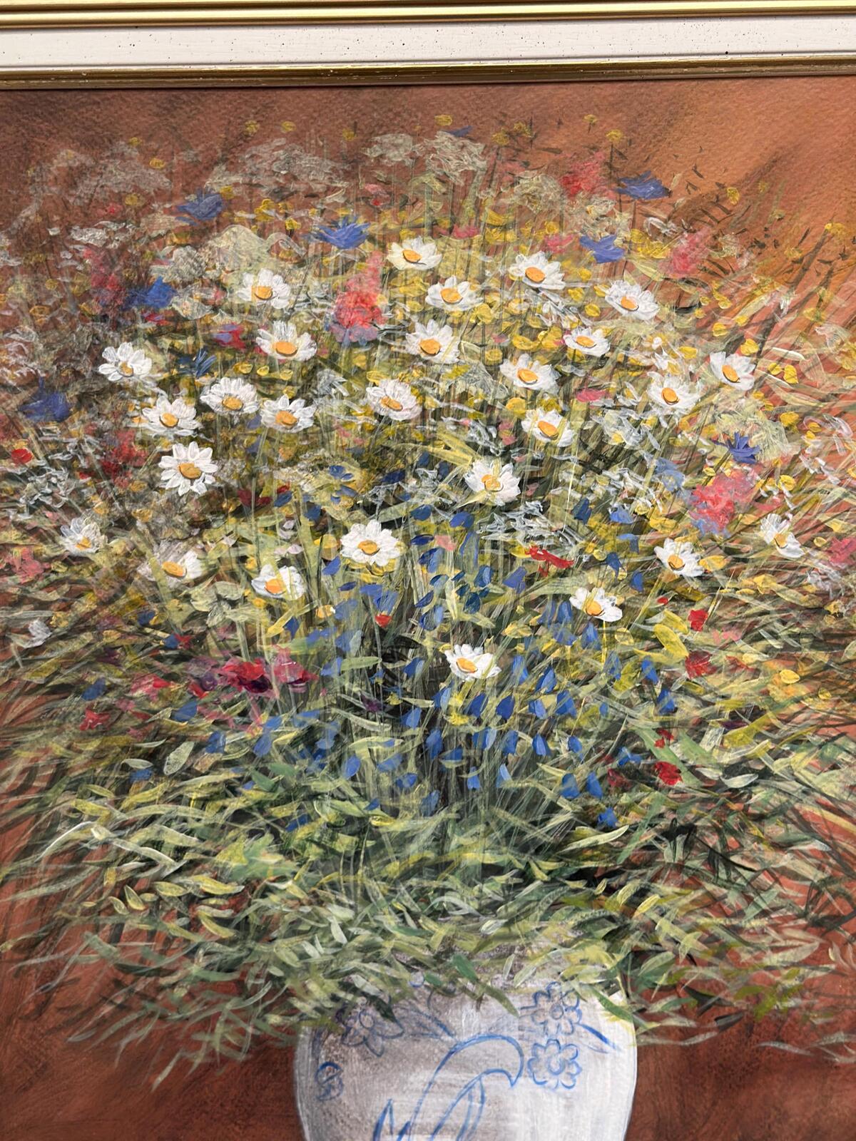 “Summer Flowers in a Pot” by Jan Rhodin (1938–2022)