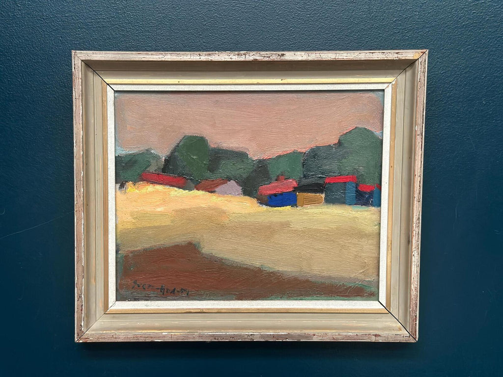 “Huts with Red Roofs” by Sven Andersson