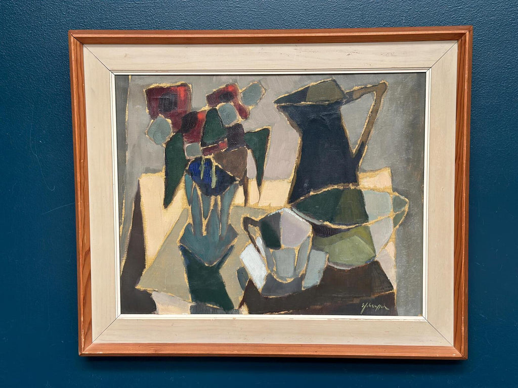 “Cubist Still Life” by Sven Johansson (1916–1990)