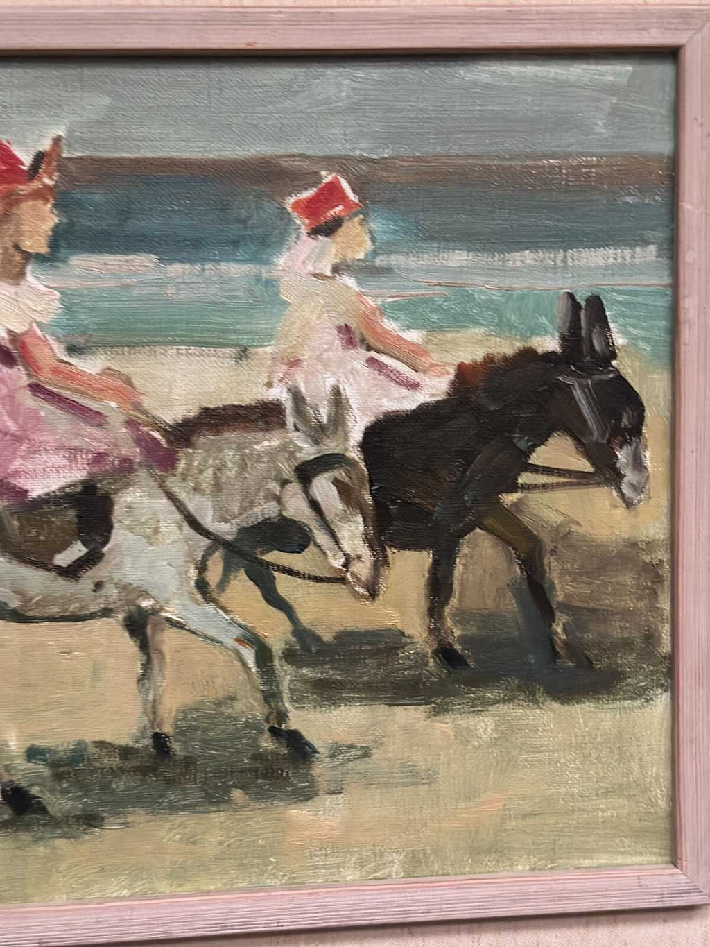 “Children on Donkeys at the Beach” by Tage Gavik