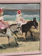 “Children on Donkeys at the Beach” by Tage Gavik
