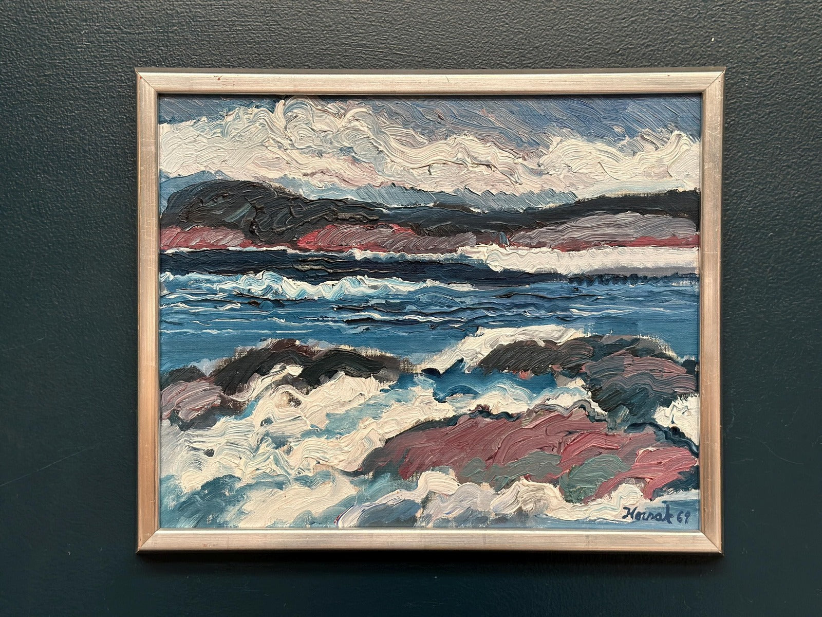“Coastal Landscape” by Allan Horsak (1937–2004)
