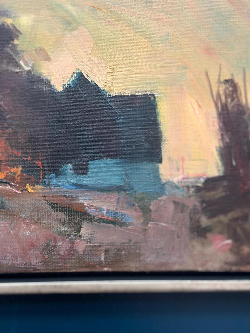 “Landscape with Blue Hut” by Arne Aspelin