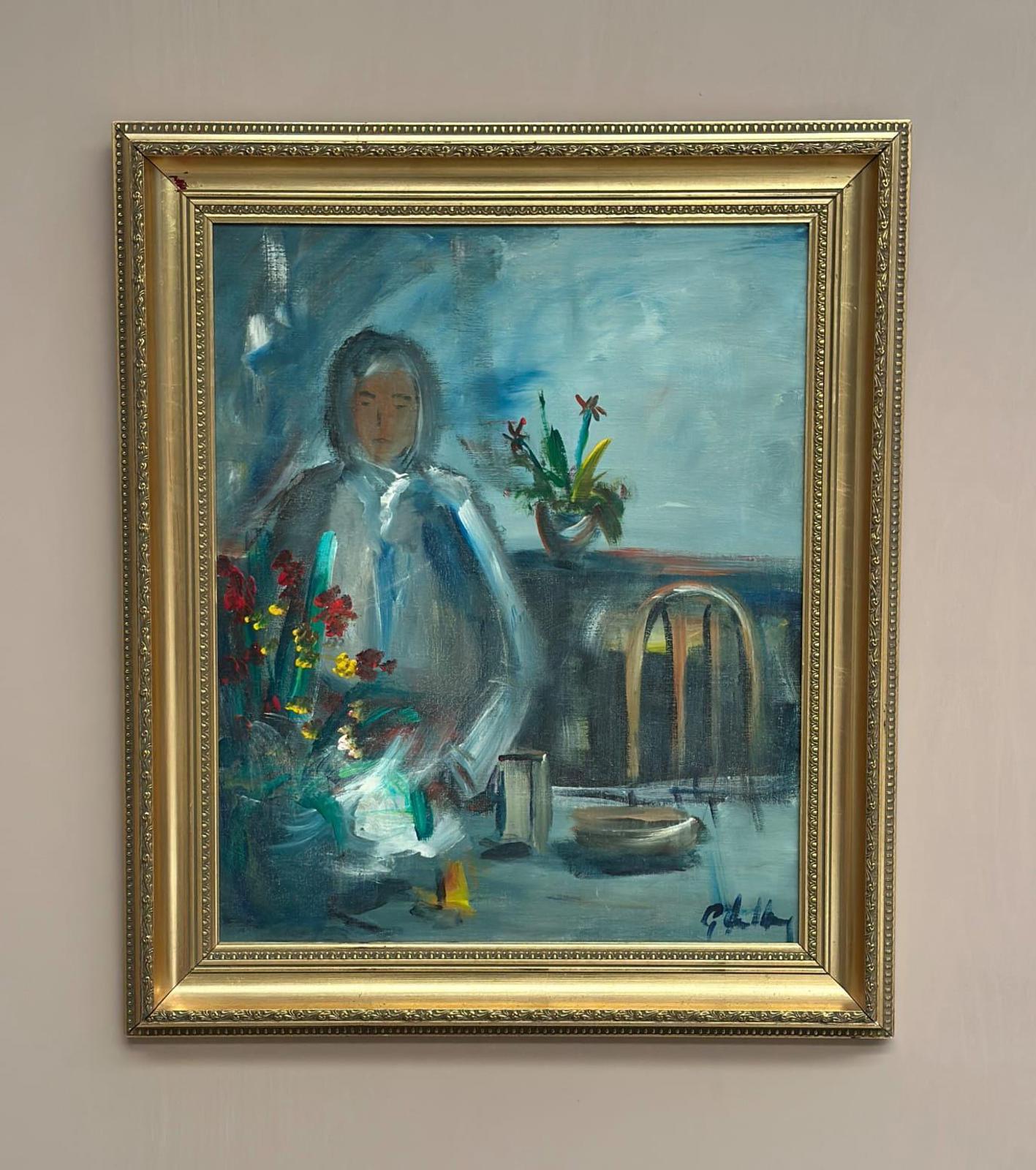 “Interior with Girl” by Göte Lundberg