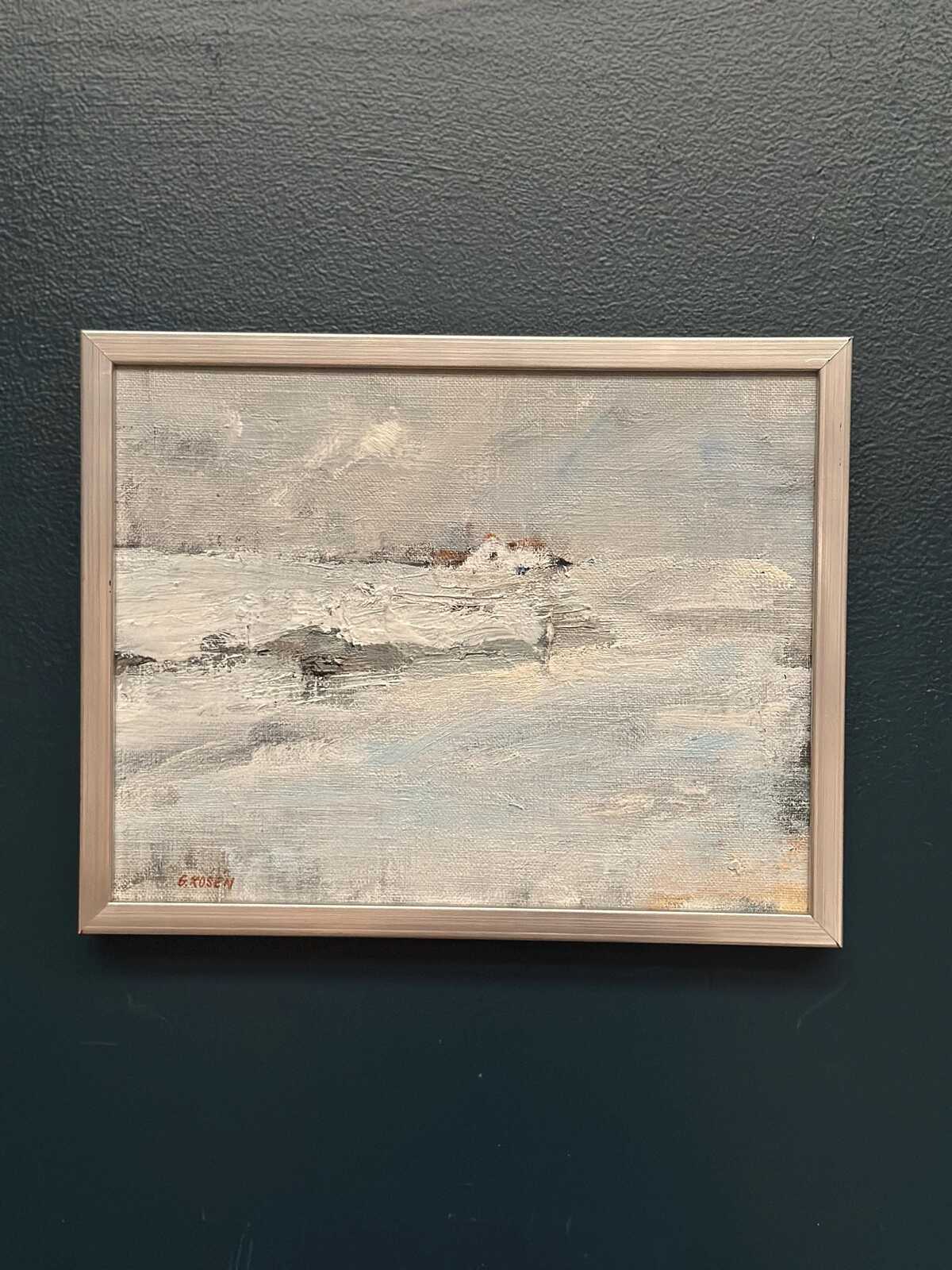 “Sea Motif with House” by G. Rosén