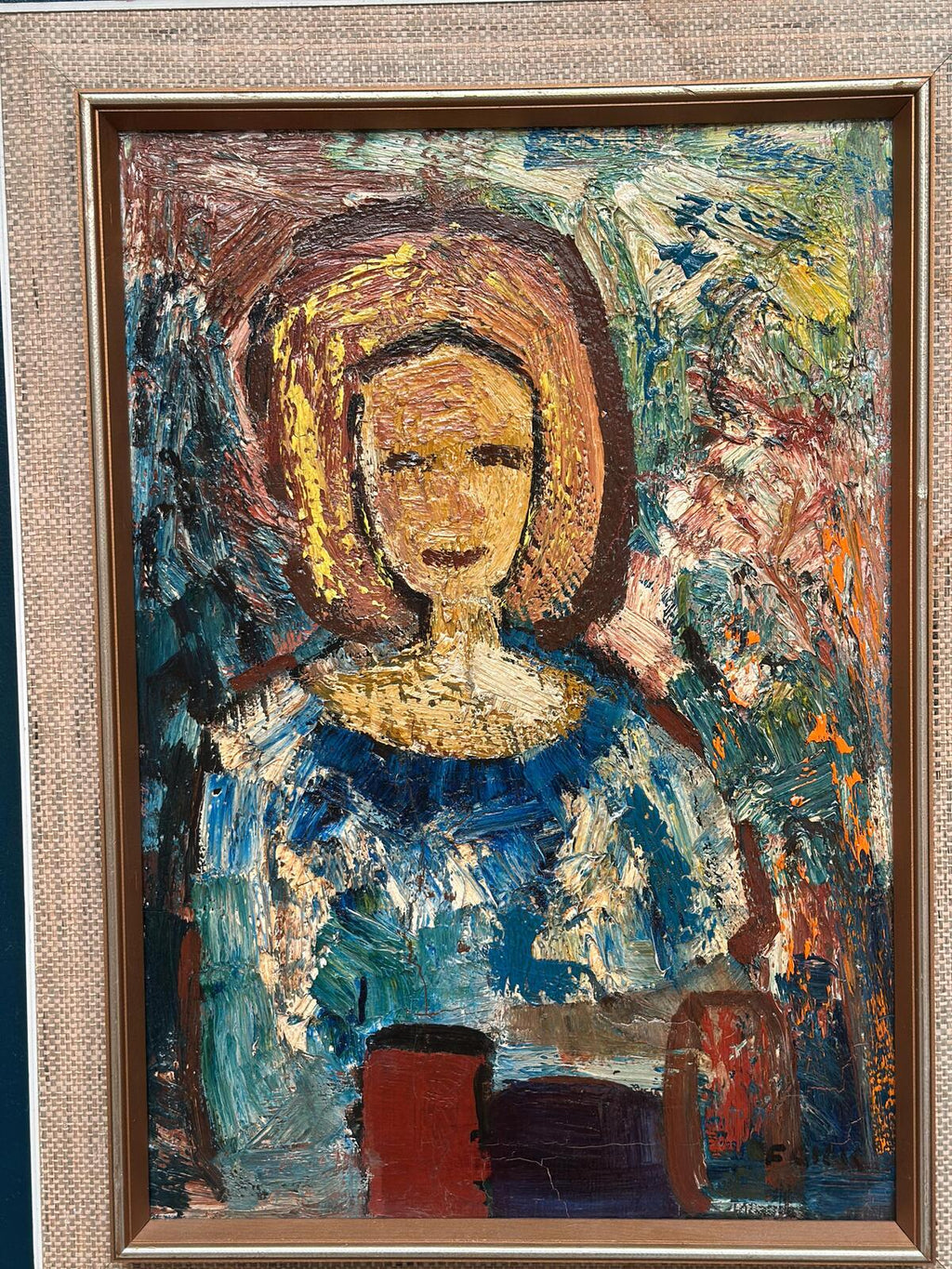 “Woman in Blue” by Gösta Falck