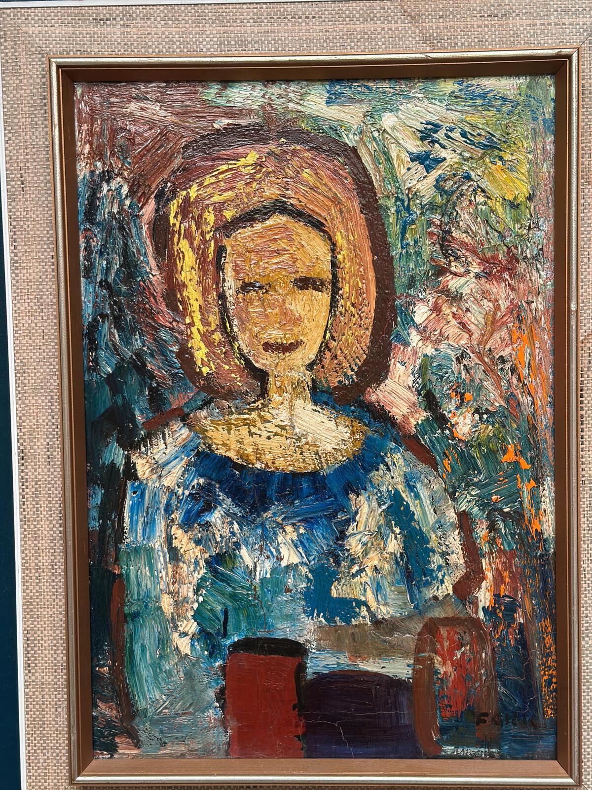 “Woman in Blue” by Gösta Falck