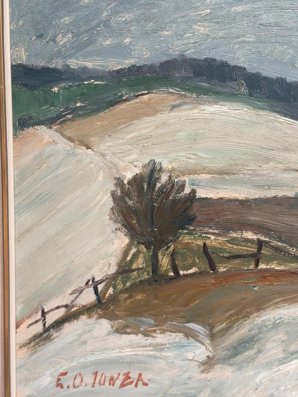 “Winter Landscape, Österlen” by E. O. Jonza