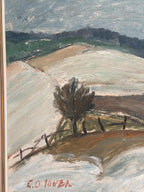 “Winter Landscape, Österlen” by E. O. Jonza