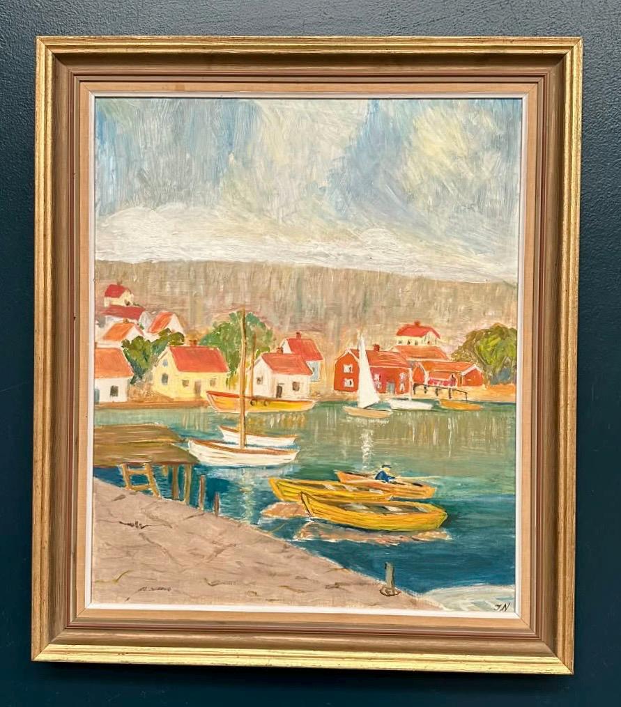 “Coastal Village” by Tage Nillson