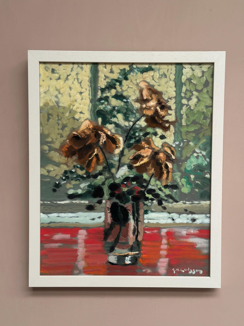 “Vissnade rosor” by Gustav Herbert Carlsson (1912–1991)