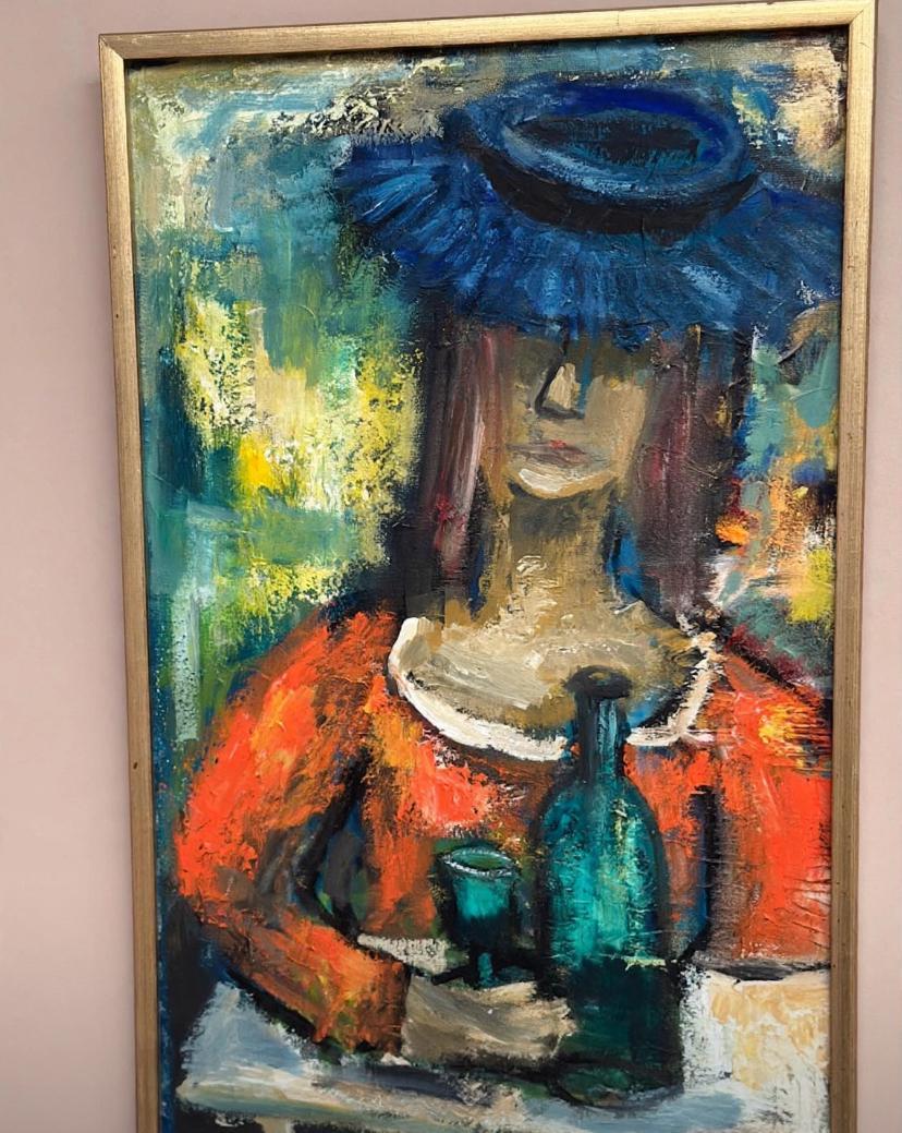 “The Woman with the Wine Bottle” by Sven Lundgren