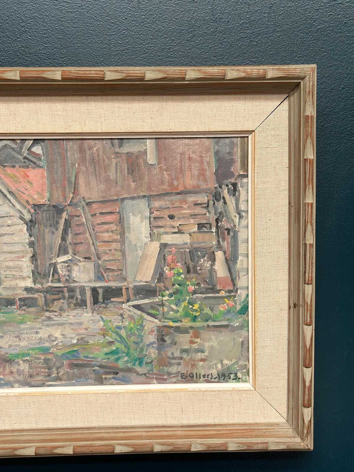 “Gårdsmotiv” by Edvin Ollers