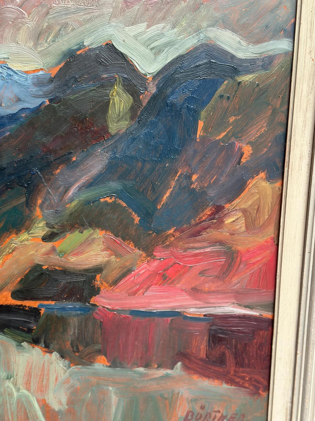 “Färgstarkt landskap” by Gustaf Börtner 1946