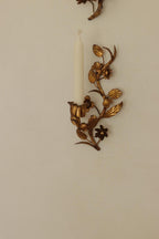 Pair of Mid-Century Italian Gilded Metal Sconces
