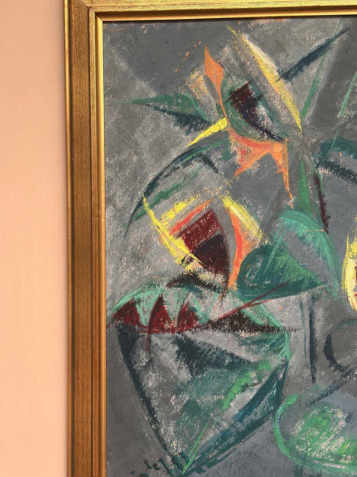 Abstract Still Life with Sunflowers