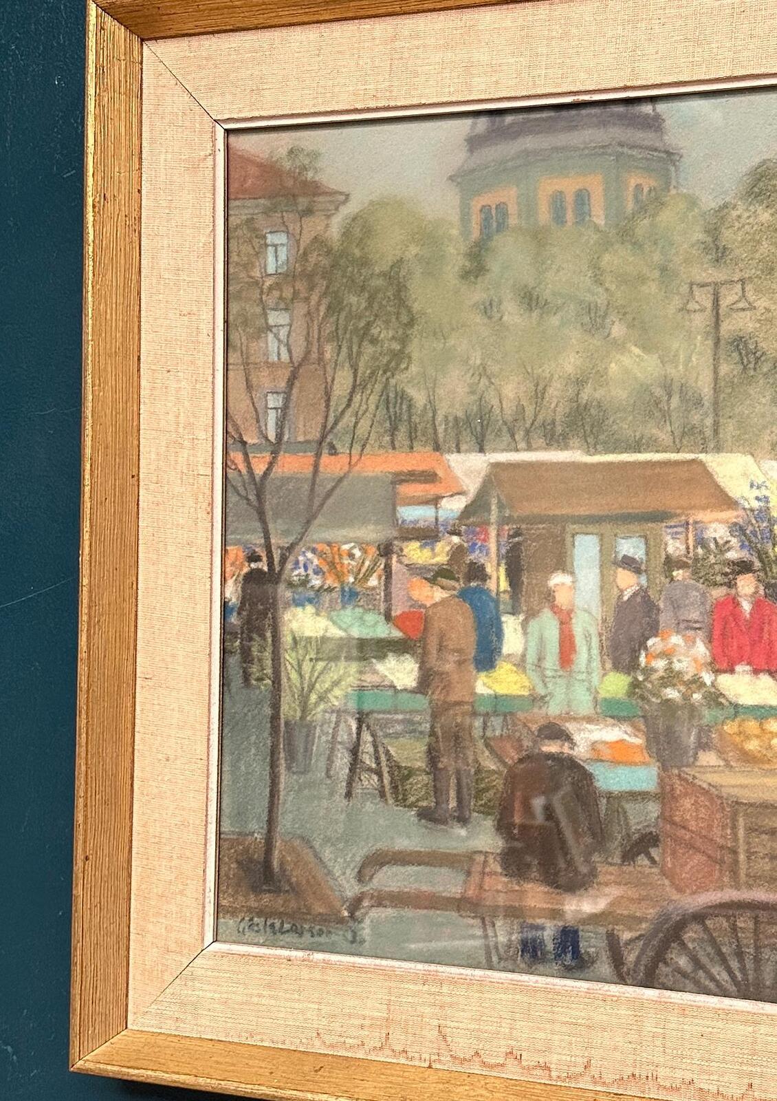 “Market Scene” by Gösta Larsson