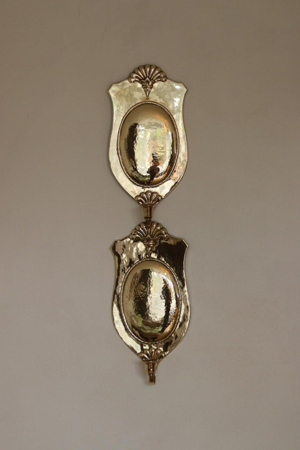 Pair Of Mid Century Swedish Brass Sconces
