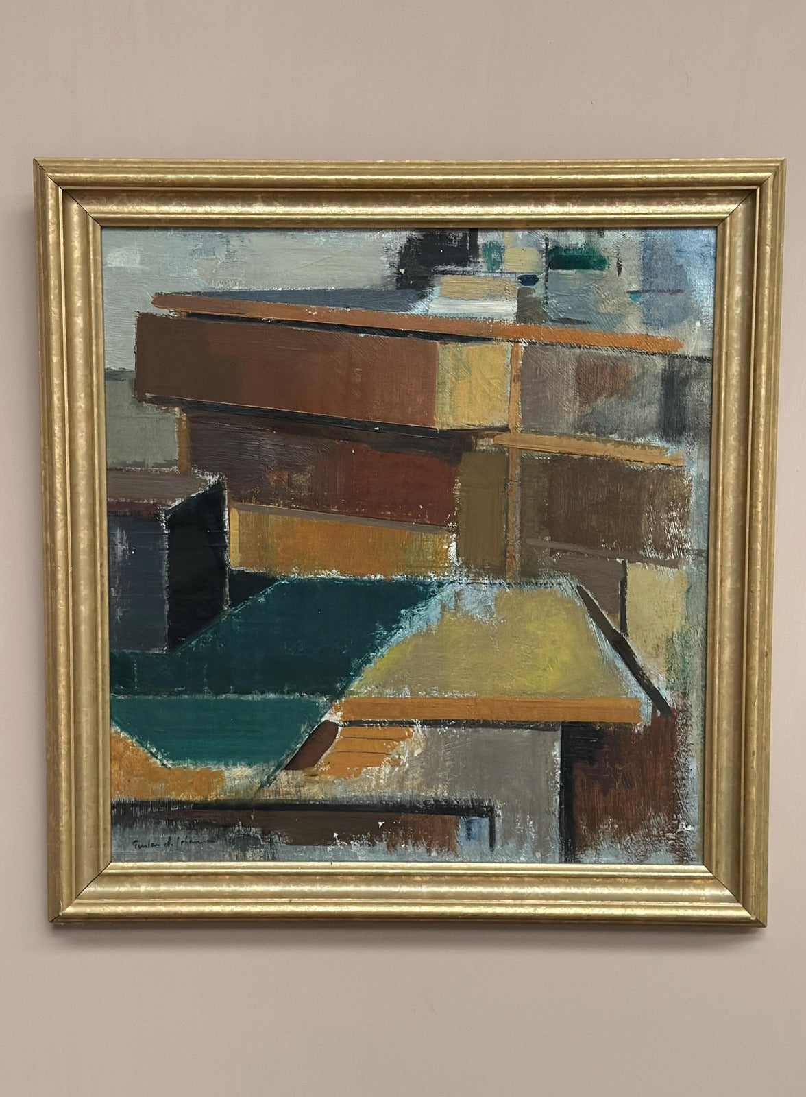 “Cubist Rooftops” by Gustav Adolf Johansson
