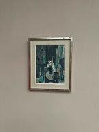 “White Blossom in Black Vase” by Edvin Ollers