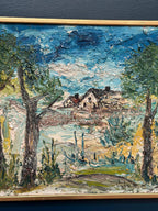 “Cottage Between Trees” by Stig Allan
