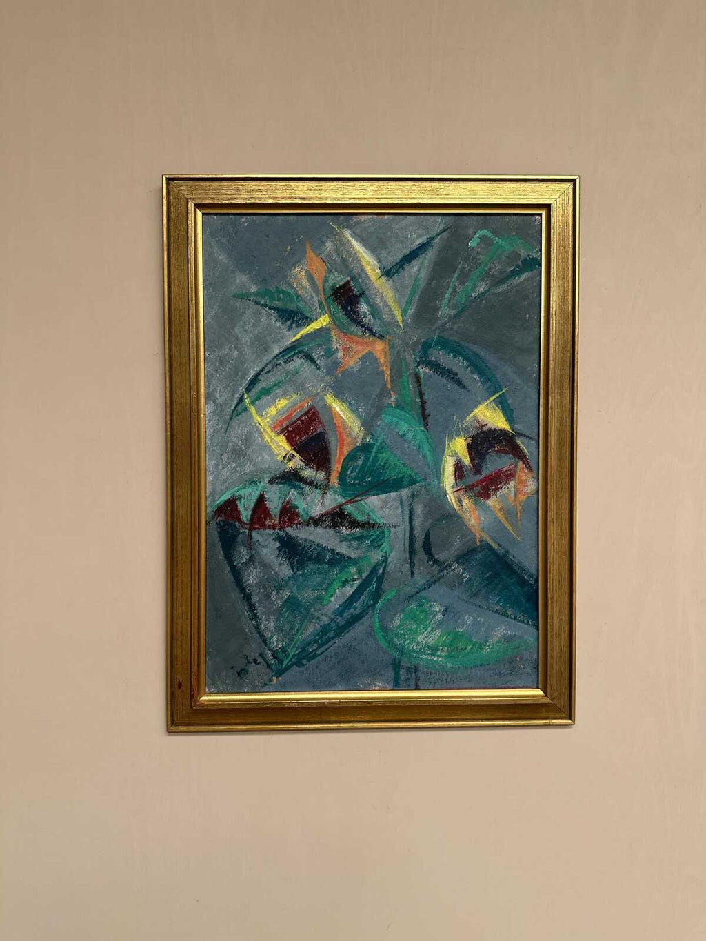 Abstract Still Life with Sunflowers